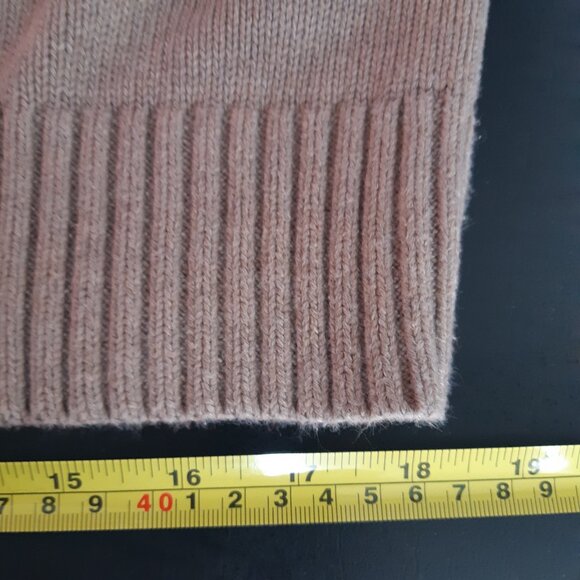 Calvin Klein Jeans SZ M 100% Cotton Tan Knit 2 Button Shawl Collar Men's Sweater - Picture 12 of 16